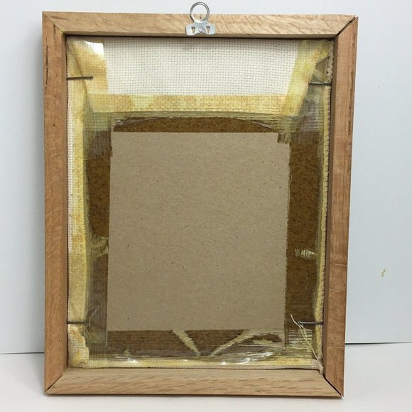 Cross Stitch Finished Framed Vintage Mom's Apple Pie Best Cook In World Vintage - Picture 9 of 12